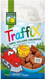 TRAFFIX DINKEL WHOLE SPELT BISCUITS WITH COCOA ΒΙΟΛΟΓΙΚΑ ΜΠΙΣΚΟΤΑ ΜΕ ΑΛΕΥΡΙ ΝΤΙΝΚΕΛ & ΒΡΩΜΗ ΟΛΙΚΗΣ ΑΛΕΣΗΣ ΜΕ ΚΑΚΑΟ 125G BOHLSENER MUHLE