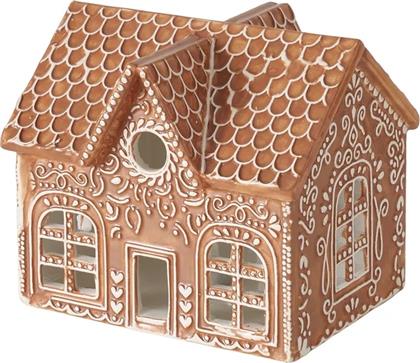 ΧΡΙΣΤΟΥΓΕΝΝΙΑΤΙΚΟ ΦΑΝΑΡΙ LED GINGERBREAD 15 CM ΧΡΩΜΑ: ΚΑΦΕ BOLTZE