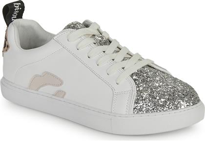 XΑΜΗΛΑ SNEAKERS BETTYS ROSE GLITTER SILVER BONS BAISERS