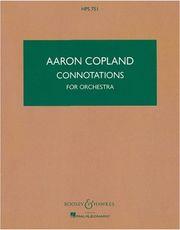 COPLAND - CONNOTATIONS BOOSEY