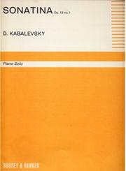 KABALEVSKY - SONATINA OP 13 NO.1 BOOSEY