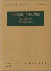 PANUFNIK  RHAPSODY FOR ORCHESTRA BOOSEY