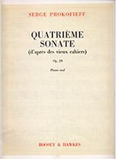 SERGE PROKOFIEFF - QUATRIEME SONATE (D' APRES DES VIEUS CAHIERS) OP. 29 / ΕΚΔΟΣΕΙΣ & HAWKES BOOSEY