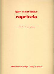 STRAVINSKY - CAPRICCIO BOOSEY