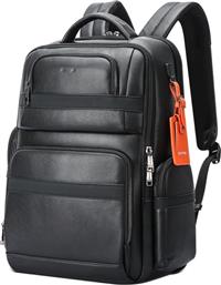 ΔΕΡΜΑΤΙΝΟ ΣΑΚΙΔΙΟ ΠΛΑΤΗΣ ΑΝΤΙΚΛΕΠΤΙΚΟ 35L LAPTOP 17,3” 851-019811 ΜΑΥΡΟ BOPAI