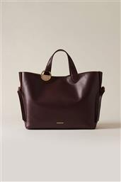 ΓΥΝΑΙΚΕΙΑ ΤΣΑΝΤΑ ΧΕΙΡΟΣ ''BRIDLE MEDIUM SHOPPING'' - I2591010104-AU5-069 ΚΑΦΕ ΣΚΟΥΡΟ BORBONESE