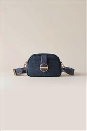 ΓΥΝΑΙΚΕΙΟ MINI BAG CROSSBODY ΜΕ ALL-OVER PRINT ''ECLIPSE SMALL'' - P2591010017-I15-X49 ΜΠΛΕ ΣΚΟΥΡΟ BORBONESE