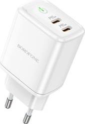 BN9 WALL CHARGER 35W 3A 2X TYPE-C WHITE BOROFONE από το e-SHOP