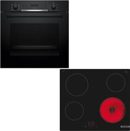 HBA514BB3 ΦΟΥΡΝΟΣ & PKE61RBA2E ΚΕΡΑΜΙΚΗ ΕΣΤΙΑ SET ΕΝΤΟΙΧΙΣΜΟΥ BOSCH