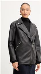ΔΕΡΜΑΤΙΝO JACKET ΧΡΩΜΑ: ΜΑΥΡΟ, 50547474 BOSS