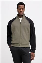 ΜΠΛΟΥΖΑ TRIPLET BLUE THONG ΧΡΩΜΑ: ΠΡΑΣΙΝΟ, 50553566 BOSS GREEN