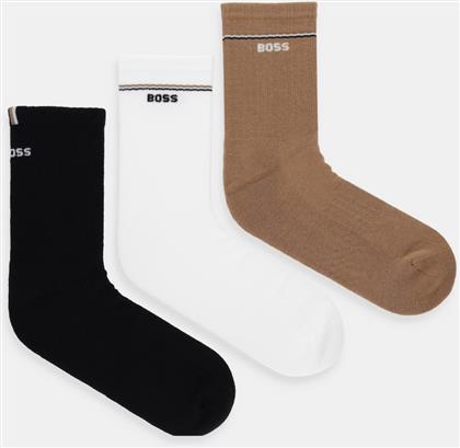 ΚΑΛΤΣΕΣ 3P QS ICONIC CC SP W 3-PACK ΧΡΩΜΑ: ΑΣΠΡΟ, 50537322 BOSS