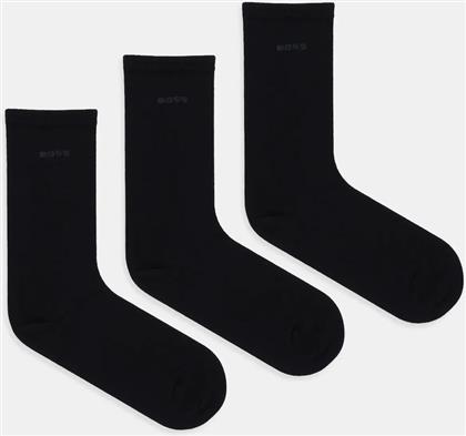 ΚΑΛΤΣΕΣ 3P RS UNI LOGO CC W 3-PACK ΧΡΩΜΑ: ΜΑΥΡΟ, 50554069 BOSS