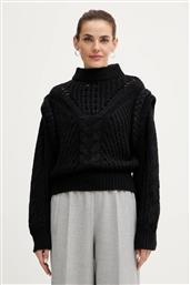 ΠΟΥΛΟΒΕΡ ΜΕ ΠΡΟΣΘΗΚΗ ΜΑΛΛΙΟΥ DALESSANDRA ΧΡΩΜΑ: ΜΑΥΡΟ, 50548951 BOSS ORANGE