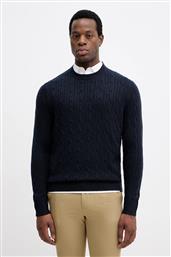 ΠΟΥΛΟΒΕΡ ΜΕ ΜΕΙΓΜΑ ΚΑΣΜΙΡ ΑΝΔΡΙΚΟ, ΧΡΩΜΑ: ΝΑΥΤΙΚΟ ΜΠΛΕ, 50549975 BOSS