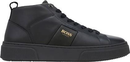 ΑΝΔΡΙΚΑ ΔΕΡΜΑΤΙΝΑ ΜΠΟΤΑΚΙΑ - AZ520 ΜΑΥΡΟ BOSS SHOES