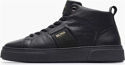 ΑΝΔΡΙΚΑ ΔΕΡΜΑΤΙΝΑ ΜΠΟΤΑΚΙΑ - AZ520 ΜΑΥΡΟ BOSS SHOES