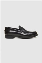 ΑΝΔΡΙΚΑ ΔΕΡΜΑΤΙΝΑ LOAFERS - C6487 ΜΑΥΡΟ BOSS SHOES