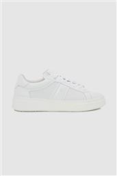 ΑΝΔΡΙΚΑ ΔΕΡΜΑΤΙΝΑ SNEAKERS ΜΕ ΛΟΓΟΤΥΠΟ - BC340 ΛΕΥΚΟ BOSS SHOES