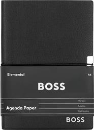ΣΗΜΕΙΩΜΑΤΑΡΙΟ ELEGANCE A6 ΧΡΩΜΑ: ΜΑΥΡΟ BOSS