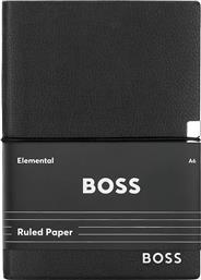 ΣΗΜΕΙΩΜΑΤΑΡΙΟ ELEGANCE A6 ΧΡΩΜΑ: ΜΑΥΡΟ BOSS
