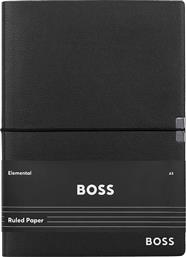 ΣΗΜΕΙΩΜΑΤΑΡΙΟ ELEGANCE BLACK LINE A5 ΧΡΩΜΑ: ΜΑΥΡΟ BOSS