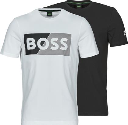 T-SHIRT ΜΕ ΚΟΝΤΑ ΜΑΝΙΚΙΑ T SHIRT 2 PACK 2 BOSS