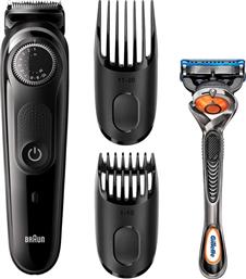ΣΕΤ ΑΝΔΡΙΚΗΣ ΠΕΡΙΠΟΙΗΣΗΣ ΒΤ5242 ΜΕ ΞΥΡΑΦΑΚΙ GILLETTE FUSION5 PROGLIDE ΜΑΥΡΟ BRAUN
