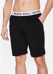 ΣΟΡΤΣ ΠΙΤΖΑΜΑΣ MLWB-149KEV ΜΑΥΡΟ REGULAR FIT BRAVE SOUL