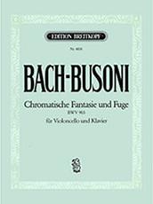 BACH-BUSONI - CHROMATISCHE FANTAISIE UND FUGE BWV 903 / FUR VIOLONCELLO UND KLAVIER BREITKOPF