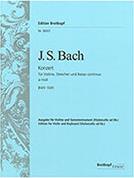 BACH J. S. - CONCERTO IN A MINOR NO.1 BWV1041 BREITKOPF