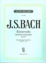 BACH J.S. - DAS WOHLTEMPERIERTES N.1/2 BREITKOPF