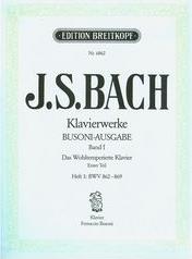 BACH J.S. - DAS WOHLTEMPERIERTES N.1/3 BREITKOPF