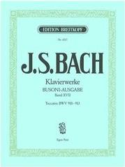 BACH J.S. - KLAVIERWERKE BAND XVII / TOCCATEN BWV 910-913 (BUSONI - AUSGABE) BREITKOPF