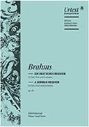 BRAHMS A GERMAN REQUIEM OP. 45 BREITKOPF