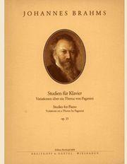 BRAHMS - STUDIEN FUR KLAVIER OP.35 BREITKOPF