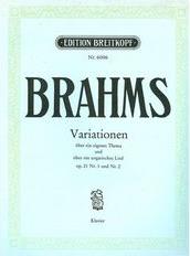 BRAHMS - VARIATIONEN OP.21 NR.1 UND NR.2 BREITKOPF