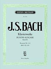 J.S.BACH - KLAVIERWERKE (BUSONI-AUSGABE) BAND XI / KONZERTE NR. 1-8 BWV 972-979 BREITKOPF