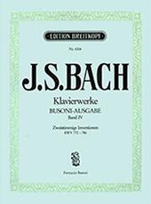 J.S.BACH - KLAVIEWERKE (BUSONI-AUSGABE) BAND IV / ZWEISTIMMIGE INVENTIONEN / ΕΚΔΟΣΕΙΣ BREITKOPF