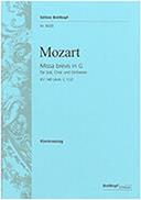 MOZART - MISSA BREVIS IN G MAJOR BREITKOPF