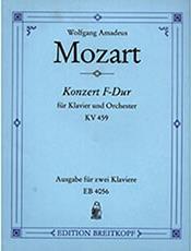 W.A.MOZART - KONZERT F-DUR FUR KLAVIER UND ORCHESTER KV 459 / ΕΚΔΟΣΕΙΣ BREITKOPF