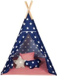 BABY ADVENTURE ΣΚΗΝΗ TEEPEE GREY STAR - ΜΠΛΕ BRETON