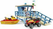 BWORLD LIFE GUARD STATION WITH QUAD AND PERSONAL WATER CRAFT BRUDER