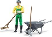 FARMER FIGURE SET WITH ACCESSORIES BRUDER