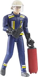 FIREFIGHTER WITH ACCESSORIES (BLUE/YELLOW) BRUDER