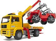 MAN TGA TOW TRUCK WITH OFF-ROAD VEHICLE (WITHOUT LIGHT AND SOUND MODULE) BRUDER από το e-SHOP