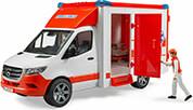 MB SPRINTER AMBULANCE WITH DRIVER (RED/WHITE) BRUDER από το e-SHOP
