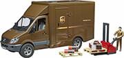 MB SPRINTER UPS WITH DRIVER AND ACCESSORIES (BROWN) BRUDER από το e-SHOP