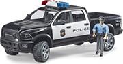 RAM 2500 POLICE PICKUP (BLACK/WHITE, INCL. POLICE OFFICER) BRUDER