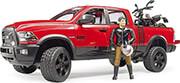 RAM 2500 POWER WAGON WITH DUCATI DESERT SLED AND DRIVER BRUDER